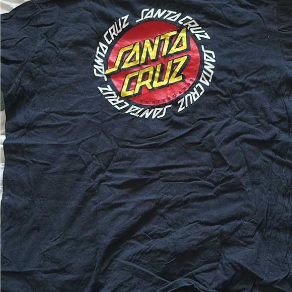 Santa Cruz Skateboards Black T-Shirt - Picture 1 of 1